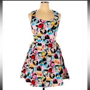 Retrolicious Multicolor Comic Print Dress
